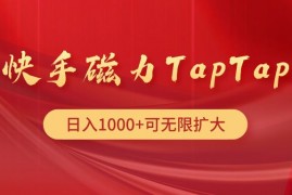 （9964期）快手磁力TapTap暴利玩法