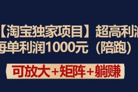 （9413期）【淘宝独家项目】超高利润：每单利润1000元
